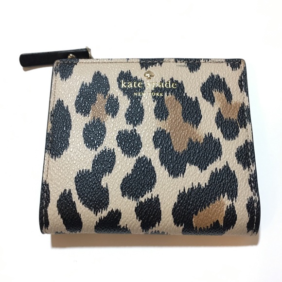 kate spade leopard print wallet